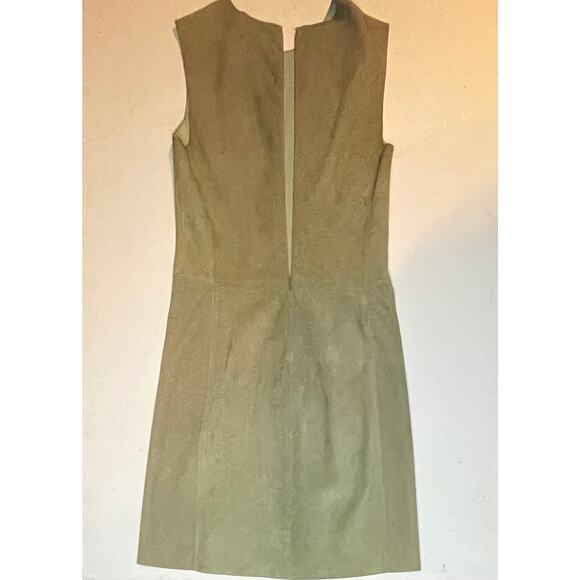 Vince 100% Lamb Leather Dress Sz 2 Green – Excellent Condition w/ Pockets luxury - Picture 10 of 12